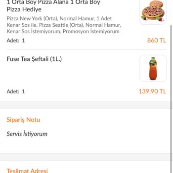 Kurye Tarafından Keyfi Sipariş İptali Ve Ücret İadesi Talebi