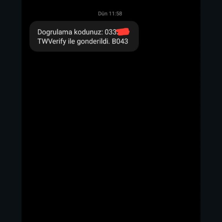 Twverify'den Gelen İzinsiz Doğrulama Kodu Şikayeti