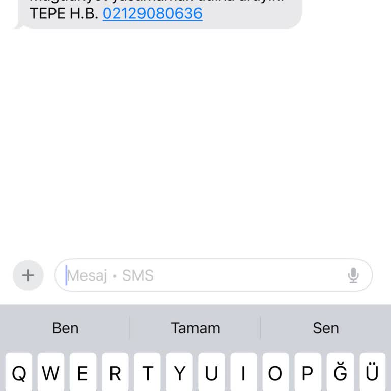 Şüpheli Vodafone SMS'i İçin Hızlı İnceleme Ve Engelleme Talebi