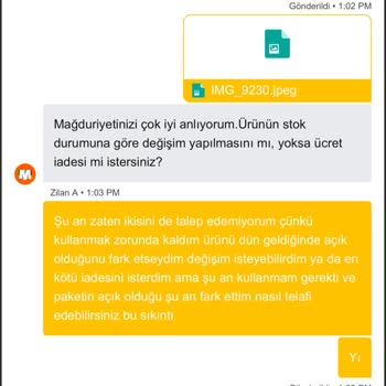 Açık Paket Ve Eksik Gramajlı Tavuk Kanat Ürünü İçin Telafi İstiyorum