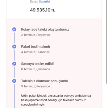 Hepsiburada Üzerinden Satıcı Delilsiz Çizik İddiasıyla İadeyi Reddetti