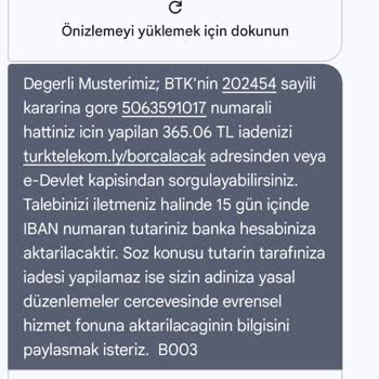 Türk Telekom Alacak İadesi Görünürken Yok Sayıldı Ve Ödeme Yapılmadı