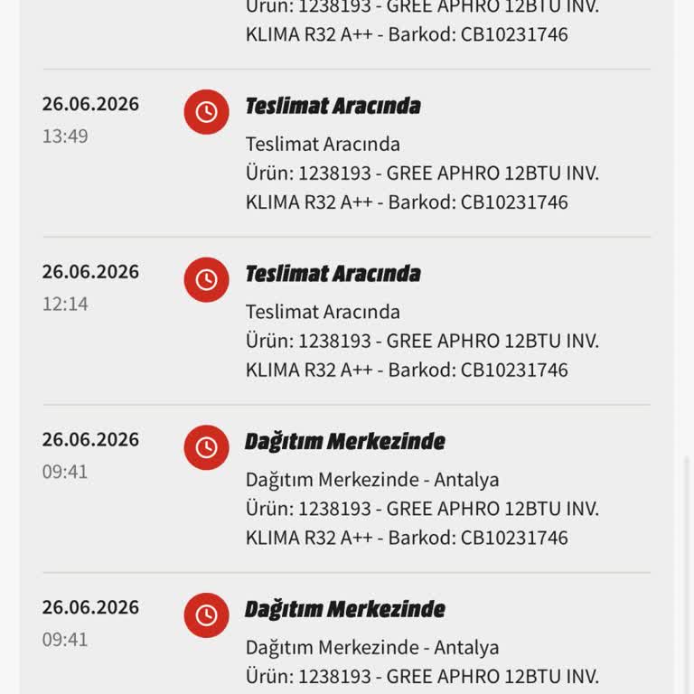Hepsiburada’da İade Edildiği Görünen Klima Teslim Edilmedi