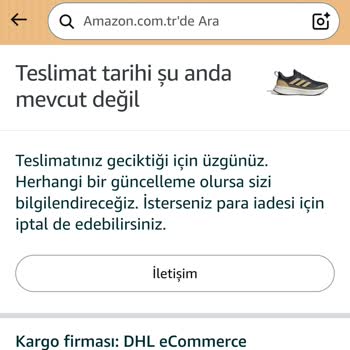Teslimat Gecikmesi Nedeniyle Sipariş İptali Ve Tam İade Talebi