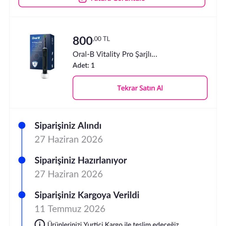 Sipariş İptali Yapılamadığı İçin Mağdur Oldum