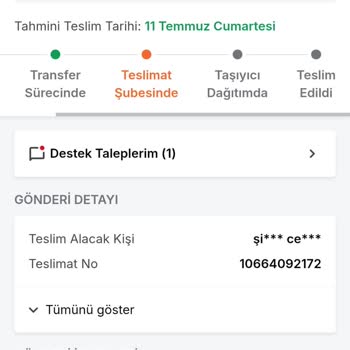 Ankara Topraklı Şubesinde Trendyol Express Teslimat Gecikmesi Ve Ev Teslimatı Talebi