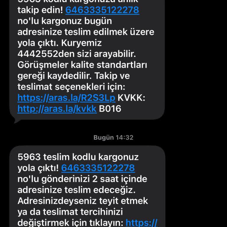 Aras Kargo’nun Katı Teslimat Erteleme Sistemi Ve İptal İşlemleri Müşteriyi Mağdur Ediyor