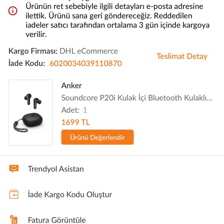 Trendyol’da Hiç Kullanılmamış Kulaklık İçin Kullanılmış Gerekçesiyle Reddedilen İade Talebi