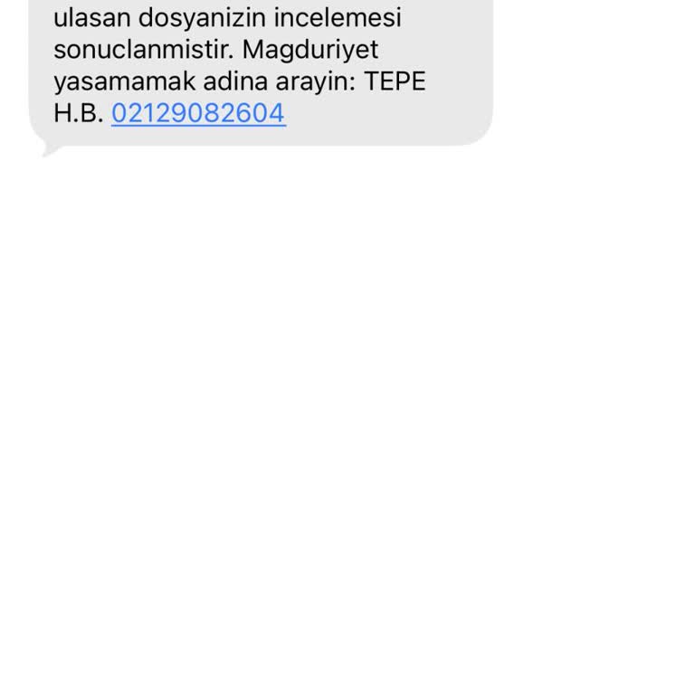 Şüpheli Ve Yanıltıcı SMS’lerin İncelenmesi Ve Engellenmesi Talebi