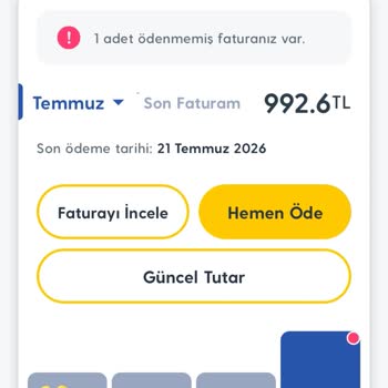 Taahhüt Süresi Hatası Nedeniyle 992 TL Fazla Fatura İadesi Talebi