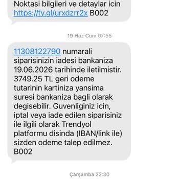 Trendyol Sistem Hatası Nedeniyle İade İşlemi Gerçekleştirilemedi Ve Geri Ödeme Alınamadı