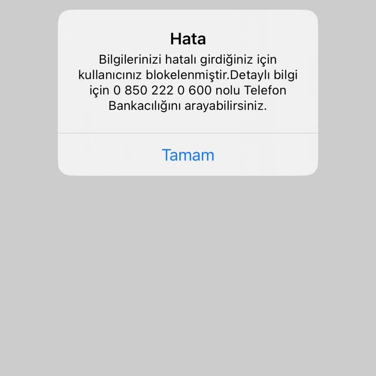 Bloke Olan Şifre Nedeniyle ING Kurumsal Mobil Uygulamaya Erişemiyorum