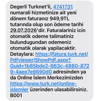 TurkNet Aboneliğimde Fazla Çekim Ve Canlı Müşteri Temsilcisine Ulaşamama