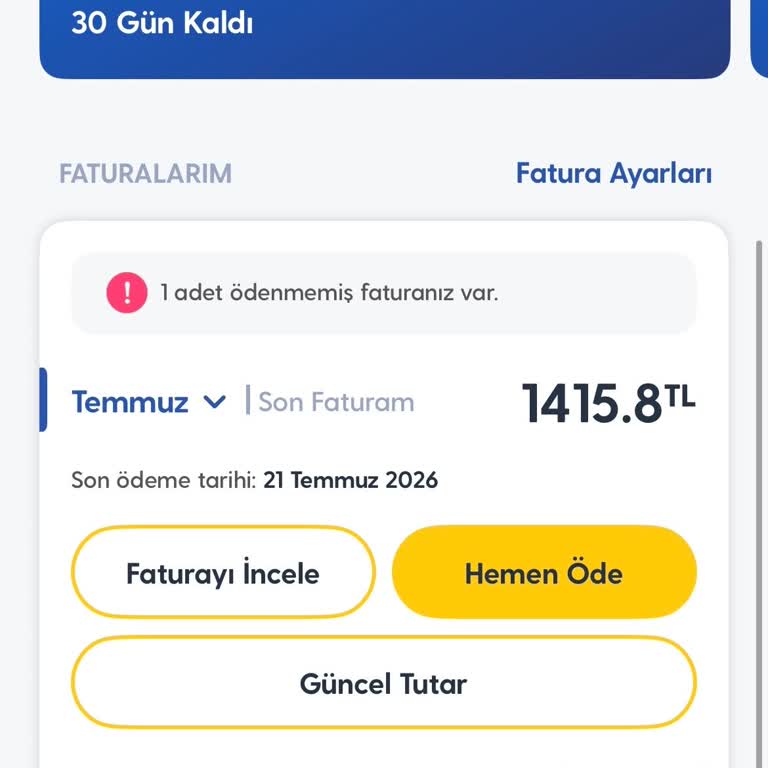 Kampanya Bitişi Bildirimi Alınmadı, Faturada Beklenmedik Yüksek Ücret