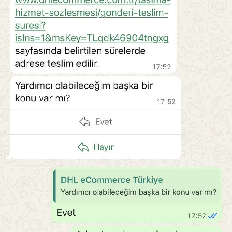 DHL Kargo’da Adresten Alma Hizmeti Gelmedi, Canlı Müşteri Temsilcisine Ulaşılamıyor