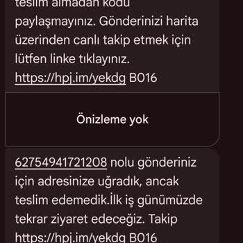 Hepsijet Teslim Etmedi Ve Yanıltıcı 'Evde Yoktunuz' Bildirimi