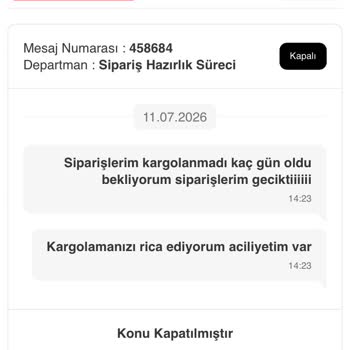 KPSS Kitap Siparişim Gecikiyor Ve İletişim Kurulamıyor