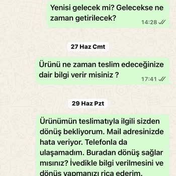 Kapanmayan Baza Ve Cevapsız Müşteri Hizmetleri