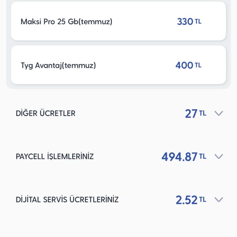 TYG Avantaj Ücretinin İptali Ve Faturanın Düzeltilmesi Talebi