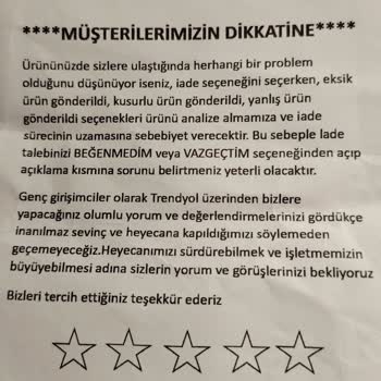 İlk Gün Arızalı Vantilatör İadesi Trendyol Tarafından Reddedildi