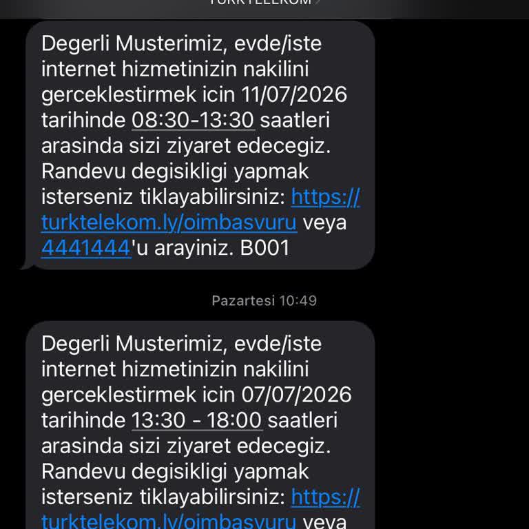 Randevu Tarihim Değiştirildi, Nakil İşlemim İptal Edildi