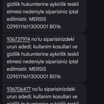 Siparişlerim Sebepsiz İptal Edildi, Yolculukta Zaman Ve Masraf Kaybı