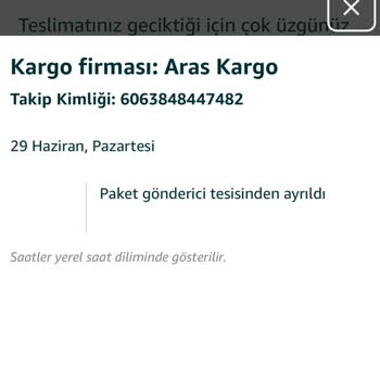 Aras Kargo’da Yatak Teslimatı Uzun Gecikti Ve İzlenemiyor