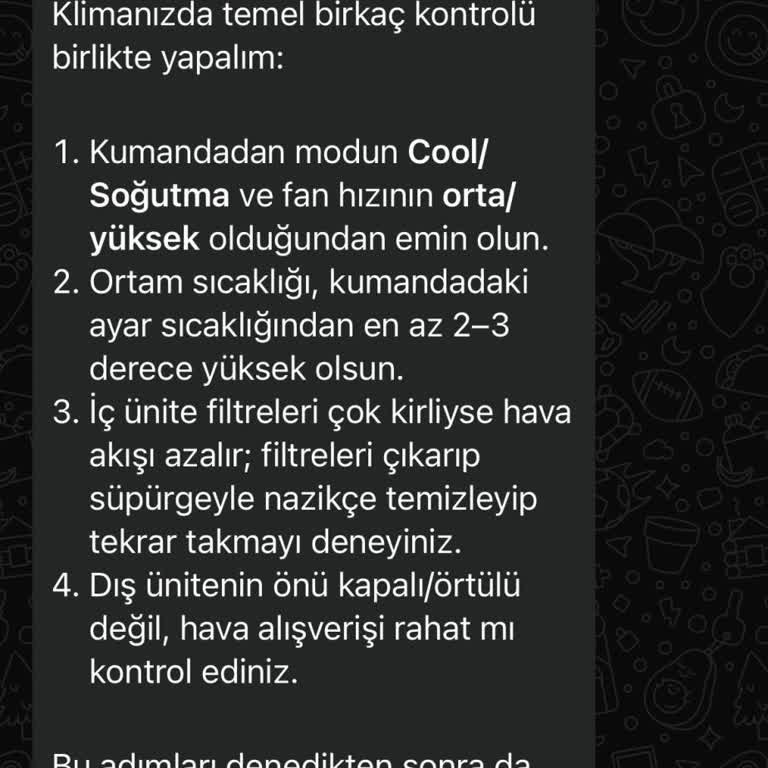 LG Klimada Yetersiz Soğutma Ve Garanti Kapsamında Ücretsiz Servis Talebi