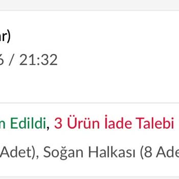 Talep Edilen Malzeme Çıkarma Göz Ardı Edildi, İade Reddi Açıklamasız