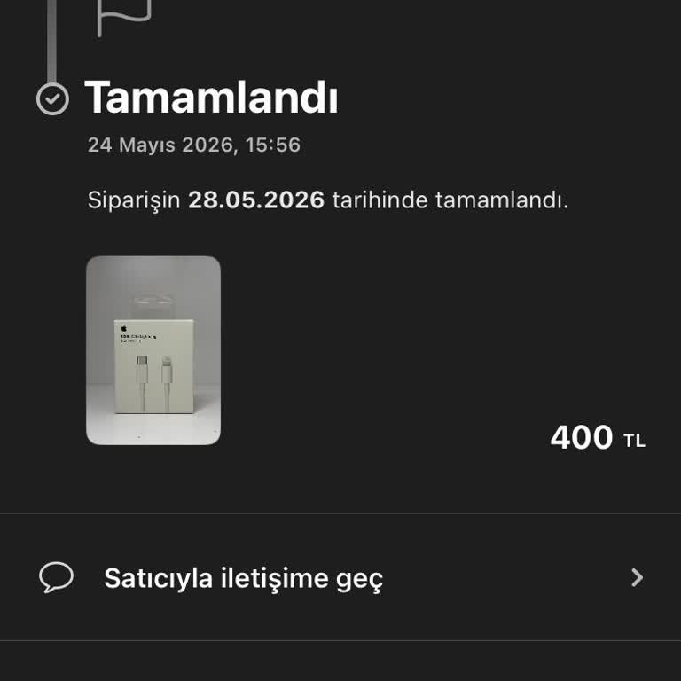 Orijinal İddialı USB-C Kablosunun Sahte Çıkması Ve Satıcıdan Yanıt Alınamaması