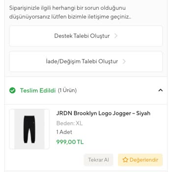 Kısa Gelen Eşofman Altının İadesinde Kargo Ücreti Talebi Haksız