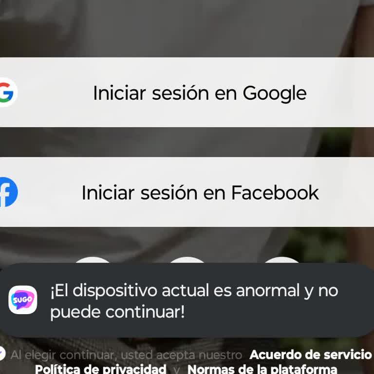 Sugo bloquea mi teléfono por error y no permite usar la aplicación