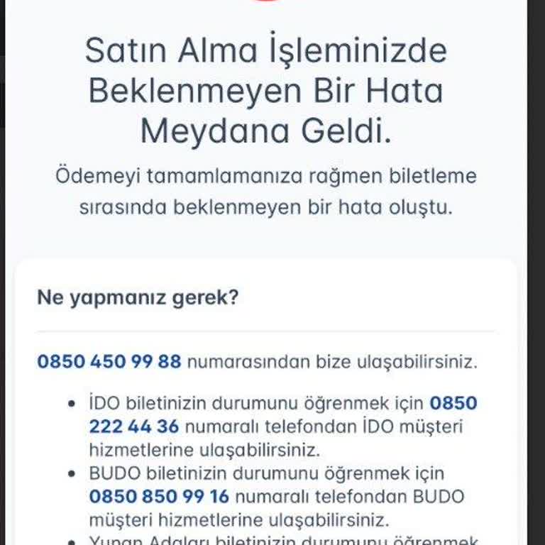 Ödeme Alındı Ama Bilet Oluşturulamadı Ve Müşteri Hizmetleri Yanıt Vermedi