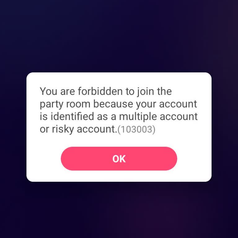 StarMaker Error 103003 – Unable to Join Party Rooms or Family Activities
