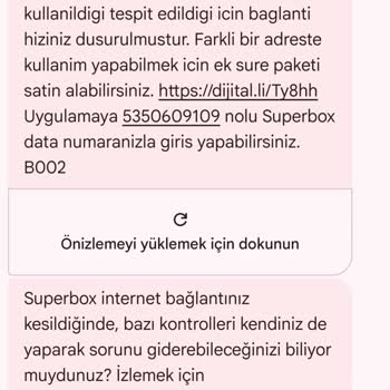 Turkcell Superonline Superbox Hattımda Haksız Farklı Adreste Kullanılıyor Uyarıları Ve Kesintisiz İnternet Talebi