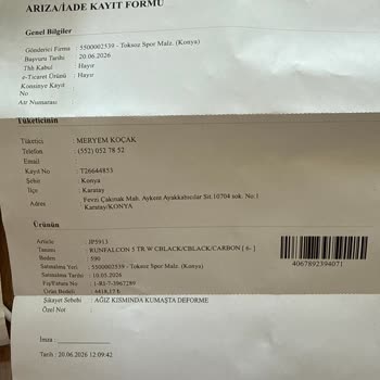 Adidas Runfalcon 5 Ayakkabısında Erken Yırtılma Ve Garanti Reddi