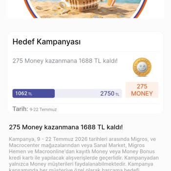 Migros Money Davet Ve Temmuz Kampanyalarında Hak Edilen Para Ve Hizmet Sorunları