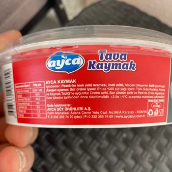 Ayca Tava Kaymak'ta Son Kullanma Tarihi Olmadan Satış Ve Bozuk Ürün Sorunu