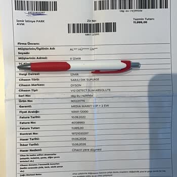 Dyson V12 Süpürge Arızası, Uzatılmış Garantiye Rağmen Media Markt Servisinde Çözüm Bulunamadı