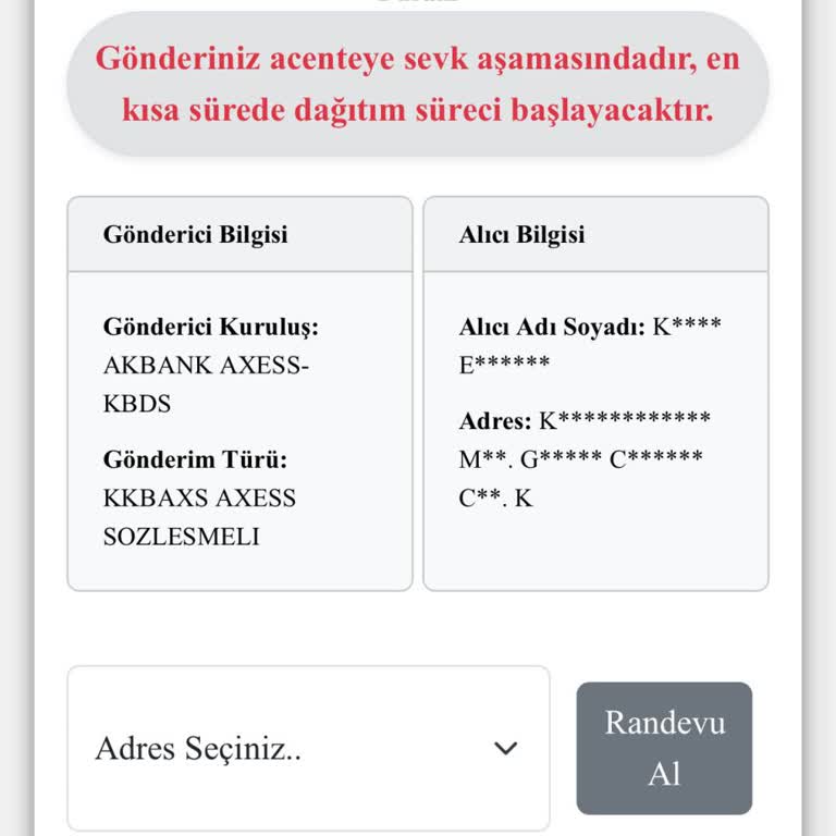 Kredi Kartı Tesliminde 7 Günlük Gecikme Ve Bilgi Eksikliği