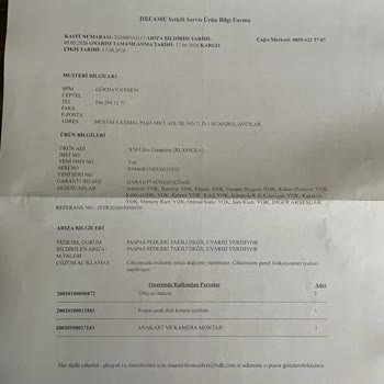 Dreame X50 Ultra Tamir Süresi Yasal Süreyi Aştı, İade Talebi