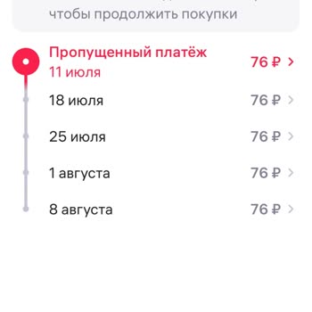 Wildberries Bank списывает 76 рублей за рассрочку, которую я не оформляла