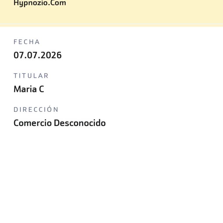 Hypnozio cobró una renovación no autorizada, solicito reembolso