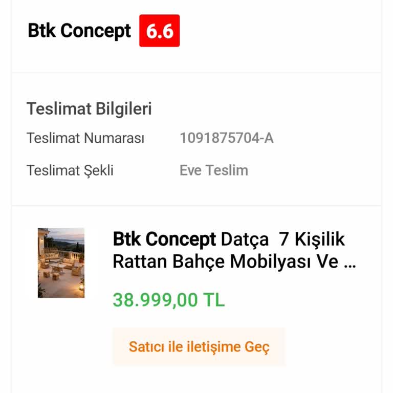 Koçtaş 1091875704 Numaralı Siparişte Eksik Salıncak Ve Çözüm Beklentisi
