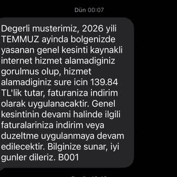 Türk Telekom’un 10 Gün Kesintili İnterneti Ve 749 TL Ek Masrafı İçin Telafi Talebi