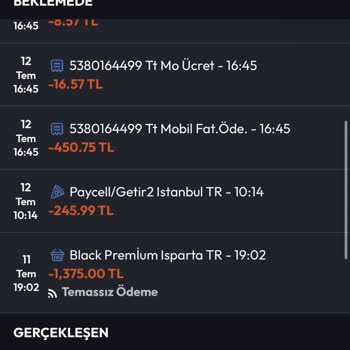 İzinsiz Paycell Getir Çekimlerine Karşı Acil İade Ve İşlem Durdurulması Talebi