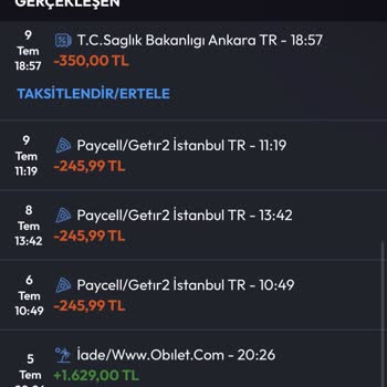 İzinsiz Paycell Getir Çekimlerine Karşı Acil İade Ve İşlem Durdurulması Talebi