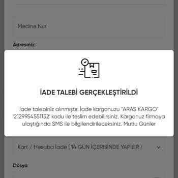 İade Sürecindeki Uzun Gecikme Ve 251 TL Kargo Ücretinin Geri Ödemesi