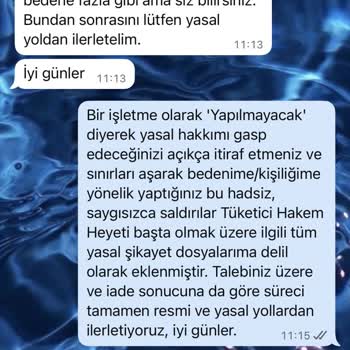 Veramuu İade Talebimi Reddedip Tüketiciyi Hakaretle Saldırdı