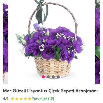 Görseldeki Mor Güller Yerine Özensiz Çiçek Teslimatı Ve İade Talebi